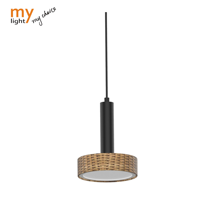 1Er,2Er,3Er,4Er,Black Rattan Pendant Light Series With Gu10 Socket