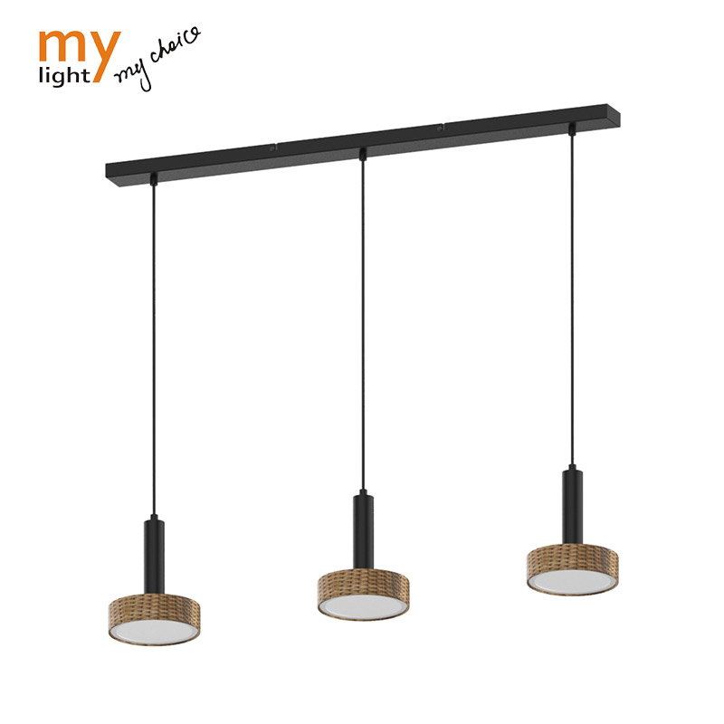 1Er,2Er,3Er,4Er,Black Rattan Pendant Light Series With Gu10 Socket