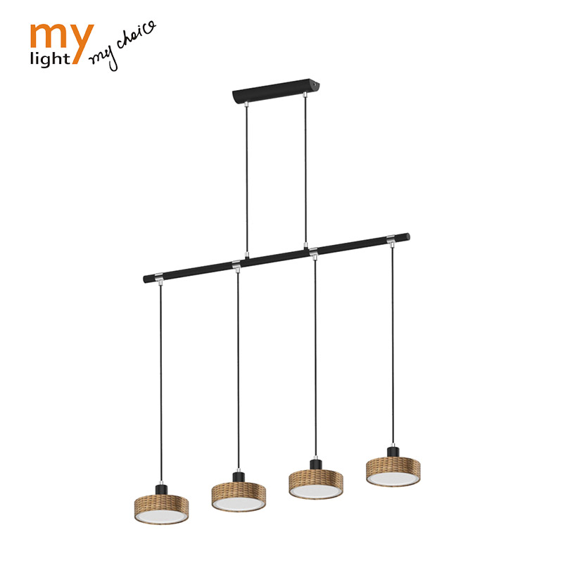 1Er,2Er,3Er,4Er,Black Rattan Pendant Light Series With Gu10 Socket