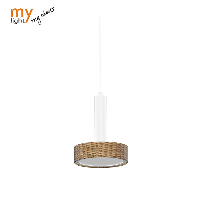 145Mm Bulb Rattan Lamp Cover Nordic Pendant Lighting For Kitchen Island