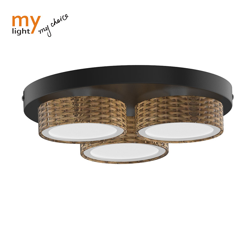 27CM/35CM Round Rattan Ceiling Light With 110MM Gu10 Bulb Socket|Mylight-China