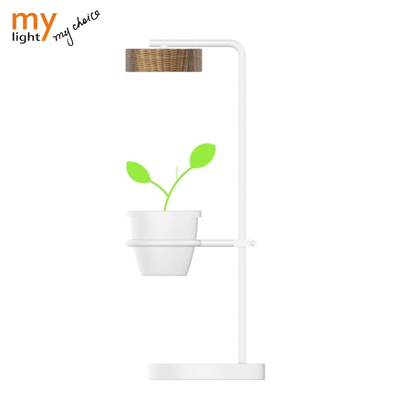 Indoor Plant Lamp Led Plant Grow Light Table Lamp With Flower Pot