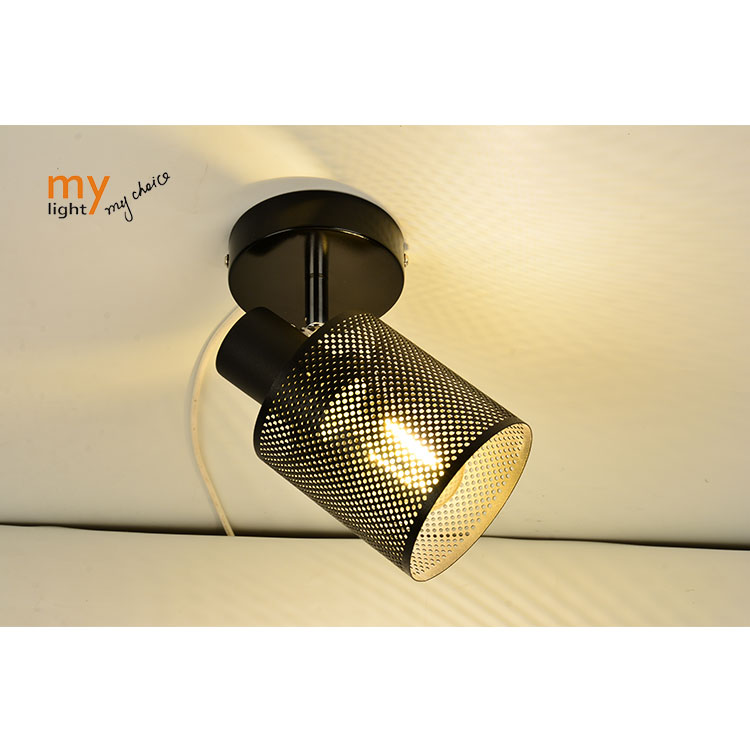Indoor Lighting Led Ceiling Spotlights Black Series With E27 Socket