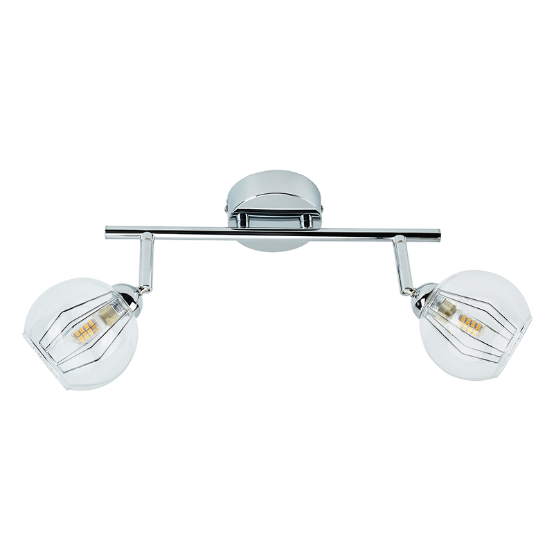 LED Spot light with metal wirecage and clear glas , incl.G9 3.5W Bulb 3000K