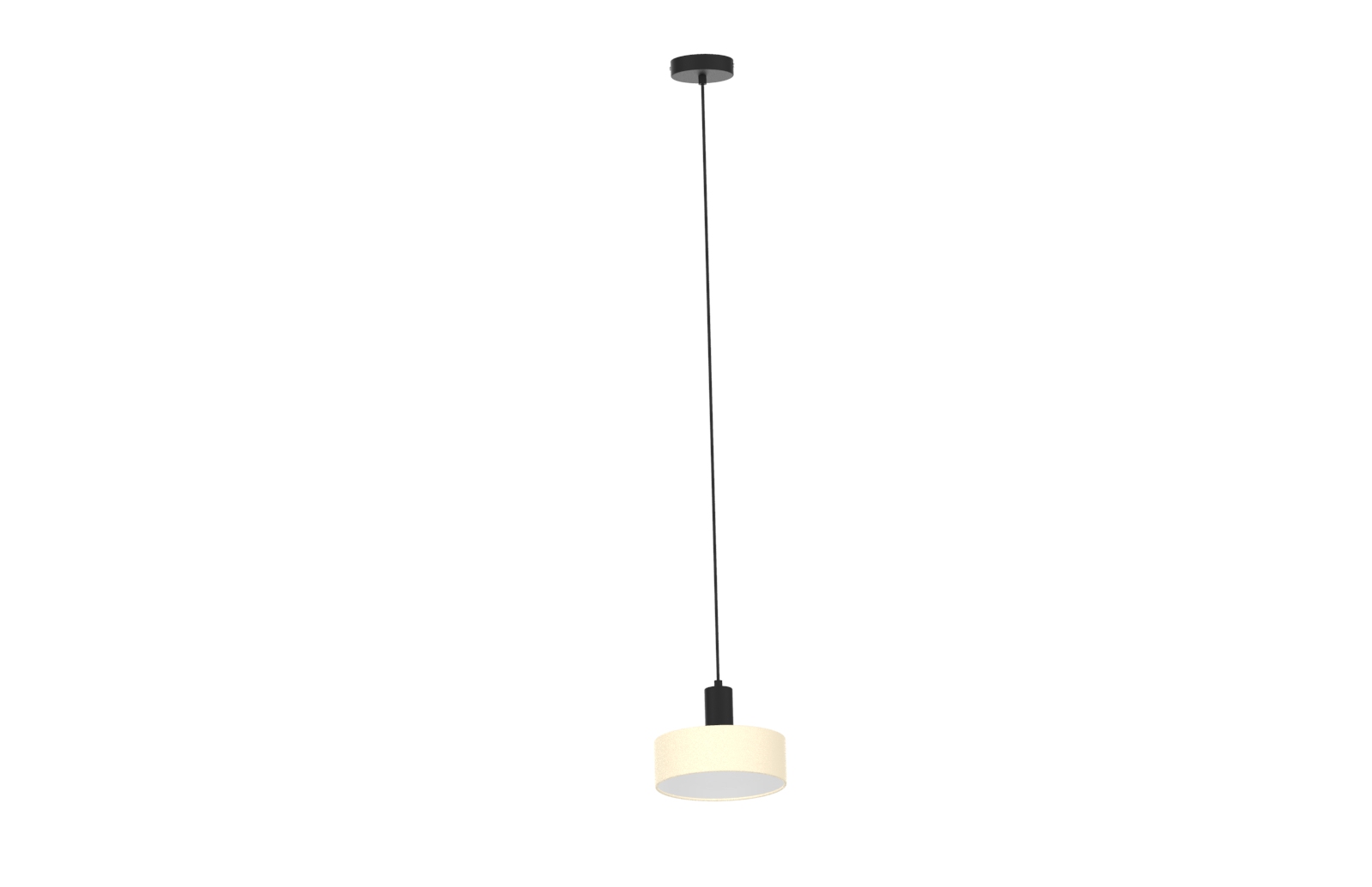 Pendant lamp with Cloth shape E27 socket 12W E27 Panel Bulb Included