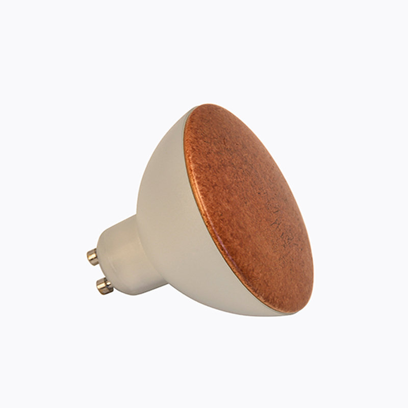 GU10 Bulb 3W in Wood, Rusty, Chrome, Replaceable for Spot Light, Table Lamp